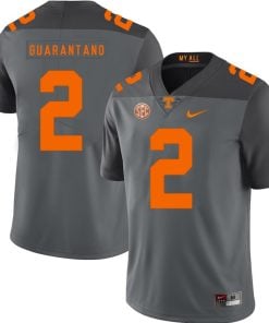 Tennessee Volunteers Jarrett Guarantano Jersey #2 Football NCAA Jerseys Gray Orange