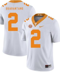 Tennessee Volunteers Jarrett Guarantano Jersey #2 Football NCAA Jerseys White Orange