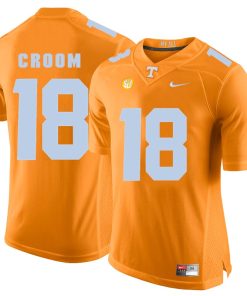 Tennessee Volunteers Jason Croom Jersey #18 Football NCAA Jerseys Light Orange