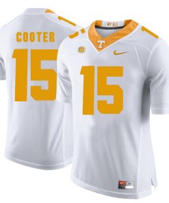 Tennessee Volunteers Jim Bob Cooter Jersey #15 Football NCAA Jerseys White