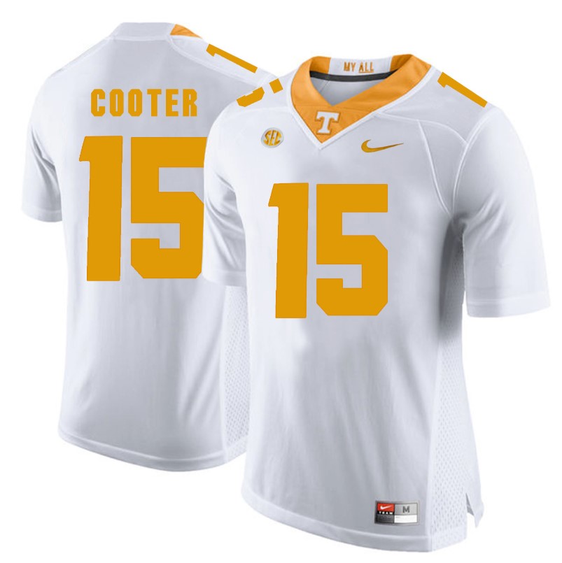 Tennessee Volunteers Jim Bob Cooter Jersey #15 Football NCAA Jerseys White