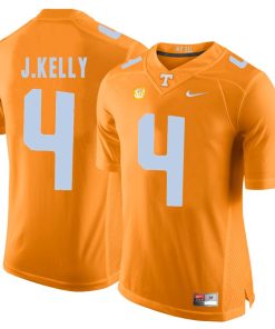 Tennessee Volunteers John Kelly Jersey #4 Football NCAA Jerseys Light Orange