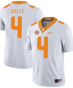 Tennessee Volunteers John Kelly Jersey #4 Football NCAA Jerseys White