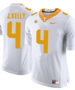 Tennessee Volunteers John Kelly Jersey #4 Football NCAA Jerseys White Orange