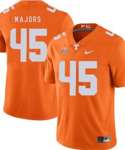 Tennessee Volunteers Johnny Majors Jersey #45 Football NCAA Jerseys Dark Orange