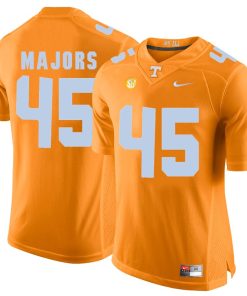 Tennessee Volunteers Johnny Majors Jersey #45 Football NCAA Jerseys Orange