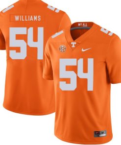 Tennessee Volunteers Jordan Williams Jersey #54 Football NCAA Jerseys Orange
