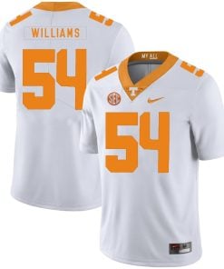 Tennessee Volunteers Jordan Williams Jersey #54 Football NCAA Jerseys White