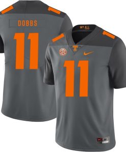 Tennessee Volunteers Joshua Dobbs Jersey #11 Football NCAA Jerseys Gray