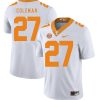 Tennessee Volunteers Justin Coleman Jersey #27 Football NCAA Jerseys White