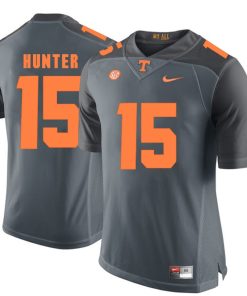 Tennessee Volunteers Justin Hunter Jersey #15 Football NCAA Jerseys Gray Orange