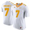 Tennessee Volunteers Kenny Chesney Jersey #7 Football NCAA Jerseys White