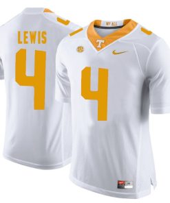 Tennessee Volunteers Latroy Lewis Jersey #4 Football NCAA Jerseys White