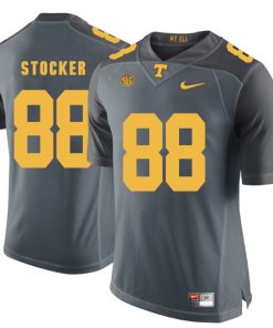 Tennessee Volunteers Luke Stocker Jersey #88 Football NCAA Jerseys Gray