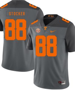 Tennessee Volunteers Luke Stocker Jersey #88 Football SEC NCAA Jerseys Gray