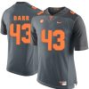 Tennessee Volunteers Matt Darr Jersey #43 Football NCAA Jerseys Gray Orange