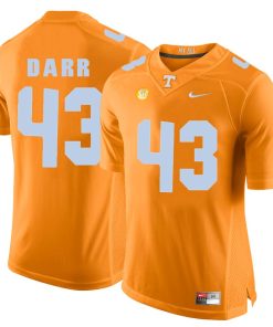 Tennessee Volunteers Matt Darr Jersey #43 Football NCAA Jerseys Orange