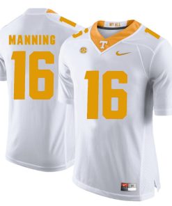 Tennessee Volunteers Peyton Manning Jersey #16 Football NCAA Jerseys White