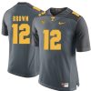 Tennessee Volunteers Sean Brown Jersey #12 Football NCAA Jerseys Gray