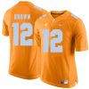 Tennessee Volunteers Sean Brown Jersey #12 Football NCAA Jerseys Orange