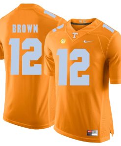 Tennessee Volunteers Sean Brown Jersey #12 Football NCAA Jerseys Orange