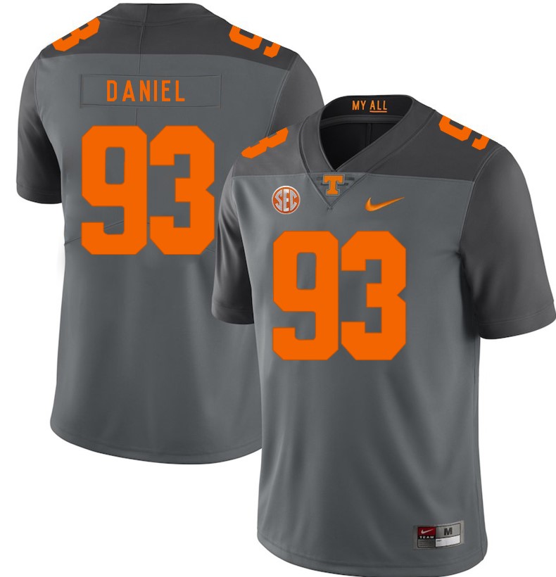 Tennessee Volunteers Trevor Daniel Jersey #93 Football NCAA Jerseys Gray