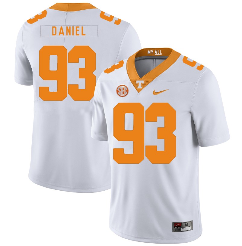 Tennessee Volunteers Trevor Daniel Jersey #93 Football NCAA Jerseys White