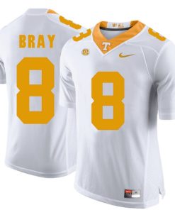 Tennessee Volunteers Tyler Bray Jersey #8 Football NCAA Jerseys White