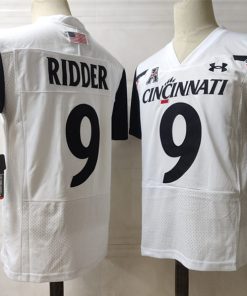 Cincinnati Bearcats #9 Desmond Ridder NCAA Football Jersey White