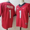 Georgia Bulldogs #1 George Pickens NCAA Football Jersey Red