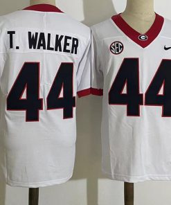 Georgia Bulldogs #44 Travon Walker NCAA Football Jersey White