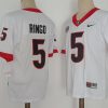 Georgia Bulldogs #5 Kelee Ringo NCAA Football Jersey White