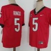 Georgia Bulldogs #5 Ringo NCAA Football Jersey Red New