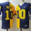 Michigan Wolverines #10 Tom Brady NCAA Football Jersey