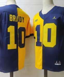 Michigan Wolverines #10 Tom Brady NCAA Football Jersey