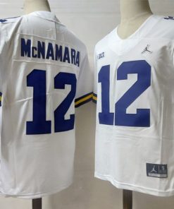 Michigan Wolverines #12 Mcnamara NCAA Football Jersey White