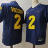 Michigan Wolverines #2 Charles Woodson NCAA Football Jersey Navy