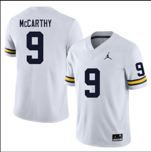 Michigan Wolverines #9 J.J. McCarthy NCAA Football Jersey White