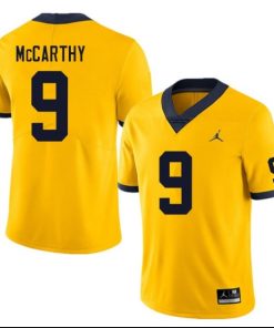 Michigan Wolverines #9 J.J. McCarthy NCAA Football Jersey Yellow