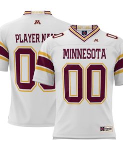 Minnesota Golden Gophers ProSphere Custom NCAA Football Jersey White