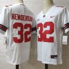 Ohio State Buckeyes #32 Henderson NCAA Football Jersey White