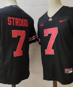 Ohio State Buckeyes #7 Stroud NCAA Football Jersey Black