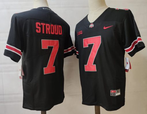 Ohio State Buckeyes #7 Stroud NCAA Football Jersey Black