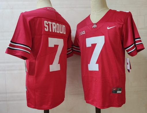 Ohio State Buckeyes #7 Stroud NCAA Football Jersey Red