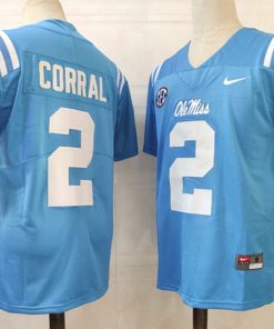 Ole Miss Rebels #2 Corral NCAA Football Jersey