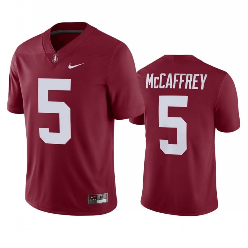 Stanford Cardinal #5 Christian Mccaffrey NCAA Football Jersey Red