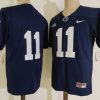 Washington State Cougars #11 No Name NCAA Football Jersey Dark Blue