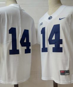 Washington State Cougars #14 Cougar No Name NCAA Football Jersey White