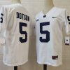 Washington State Cougars #5 Dotson NCAA Football Jersey White
