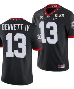 Georgia Bulldogs #13 Stetson Bennett IV Black Game College Football Jersey